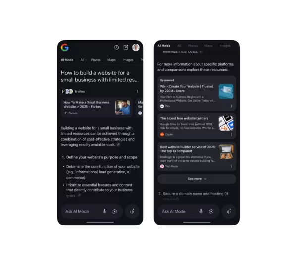 Google étend le placement d'annonces dans les résultats de recherche AI