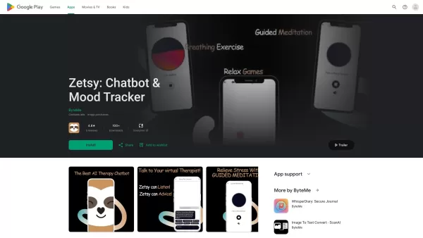 Zetsy: AI Therapy Chatbot & Mood Tracker