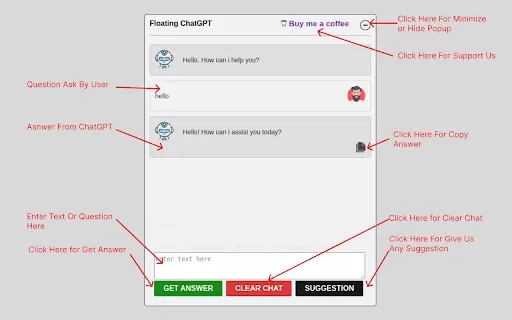 Floating ChatGPT Extension - Chrome Extension