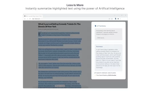 Lil' Summary - Chrome Extension