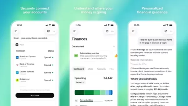 OpenAI 面向美国 ChatGPT Pro 订阅用户推出了个人理财工具的预览版，将生成式人工智能融入财务管理。用户可通过 Plaid 连接银行账户，利用全新的 GPT-5.5 模型进行消费分析和投资组合追踪。该功能计划未来与 Intuit 集成以实现高级分析，这反映了大型模型专注于垂直应用的更广泛趋势。