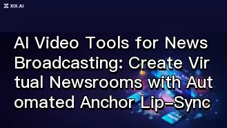 Herramientas de vídeo basadas en IA para la emisión de noticias: crea redacciones virtuales con sincronización labial automatizada de los presentadores