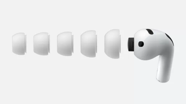 The new AirPods Pro 3 ear tips.