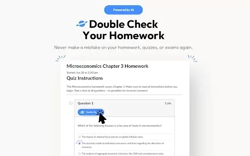 Double Check AI extension