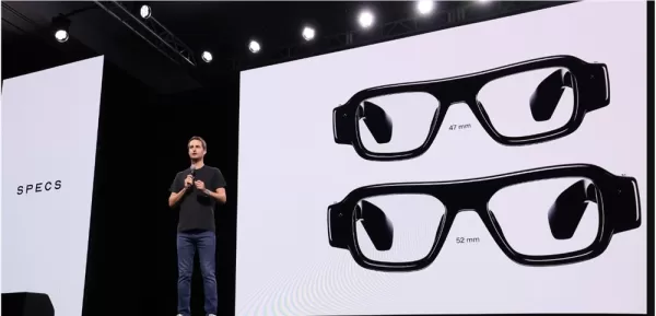 Gafas transparentes de realidad aumentada Snap SPECS