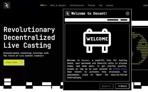 Decast - Chrome Extension