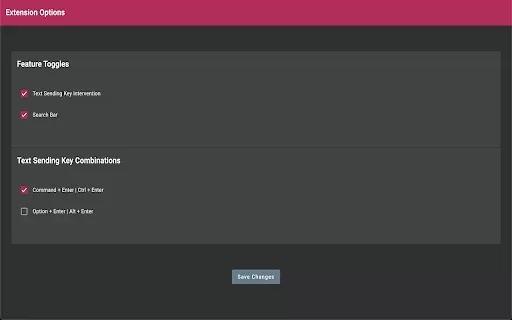 ChatGPT Search Bar & Send With Command Enter - Chrome Extension
