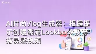 AI时尚Vlog生成器:根据提示创建潮流Lookbook及穿搭灵感视频