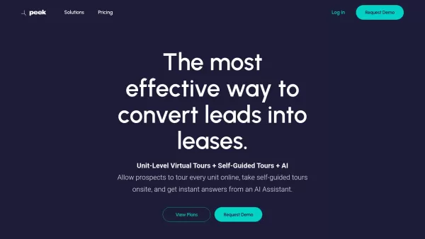 Peek | Virtual, Self-Guided Tours + AI Leasing