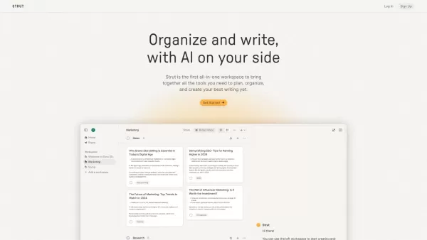 Strut — Organize and write with AI