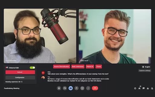 Real-time Transcription Analysis and Keyword Suggestion for Google Meet - Chrome Extension
