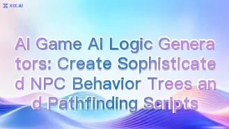 AI 遊戲 AI 邏輯生成器:建立複雜的 NPC 行為樹與路徑規劃腳本