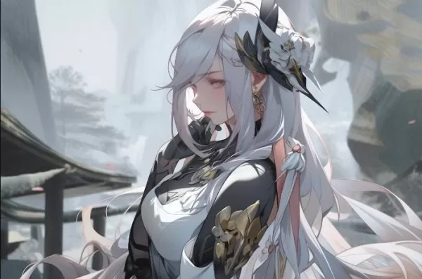 Peinture représentant l'IA d'un personnage de jeu vidéo (1) Anime