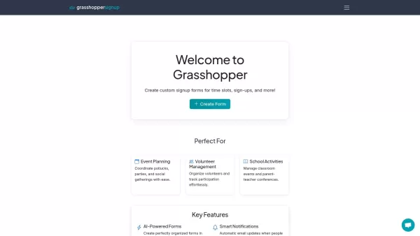 Grasshopper Signup