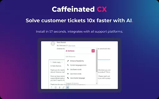 Caffeinated CX AI - Chrome Extension