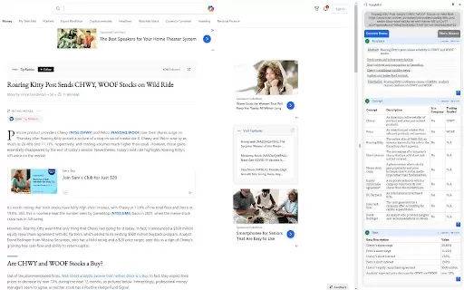 Insightful MSN - Chrome Extension