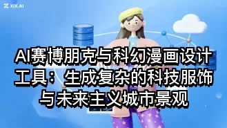 AI赛博朋克与科幻漫画设计工具:生成复杂的科技服饰与未来主义城市景观