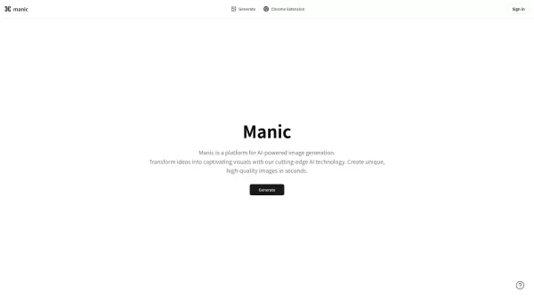 Manic with Image prompter