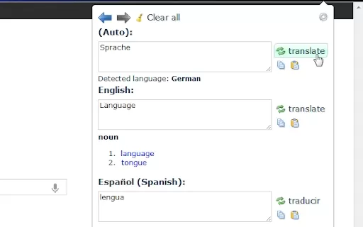 Synchronous Translator - Chrome Extension