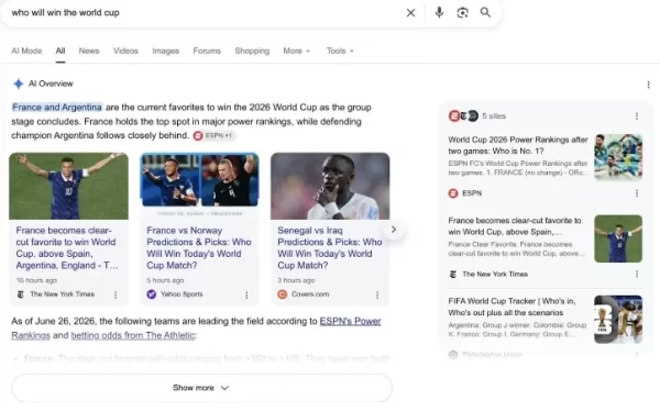 Google AI Overviewがホットニュースカルーセルを導入し、要約にリアルタイムの速報ニュースを埋め込む