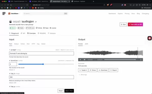 用尾声产生声音