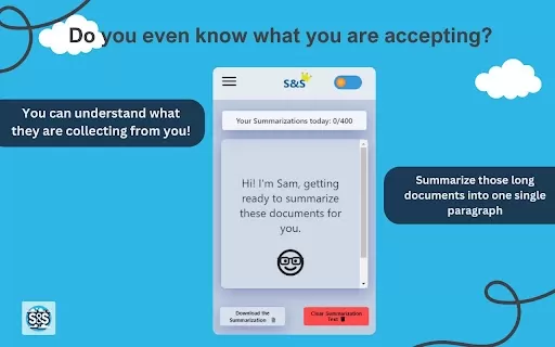 S&S - AI Privacy Policy Summarizer - Chrome Extension