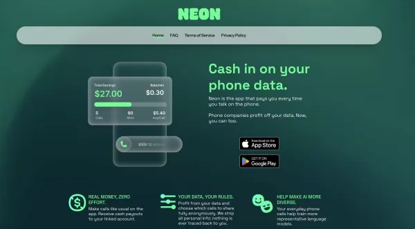 Neon Mobile app, ranking No. 2 in Apple’s US App Store, pays users for recorded phone calls—up to 30¢ per minute—selling data to AI firms for training models. Its terms grant broad rights over user recordings, raising privacy and fraud risks amid legal gray areas. Experts warn voice data could enable impersonation or leaks. Founder Alex Kiam remains unresponsive amid scrutiny. AI’s normalization heightens concerns over desensitization to privacy erosion.