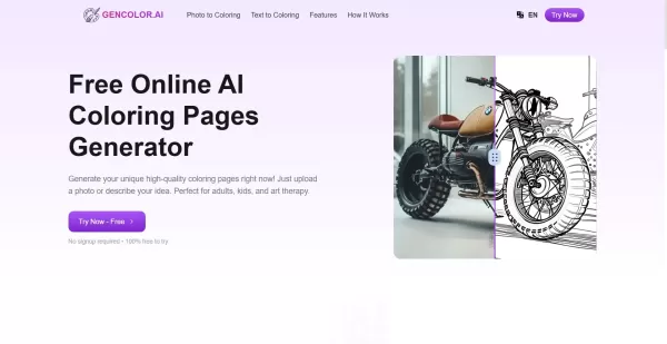 GenColor.ai: Free Online AI Coloring Pages Generator