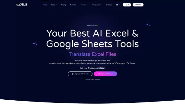 Ajelix AI Excel Tools