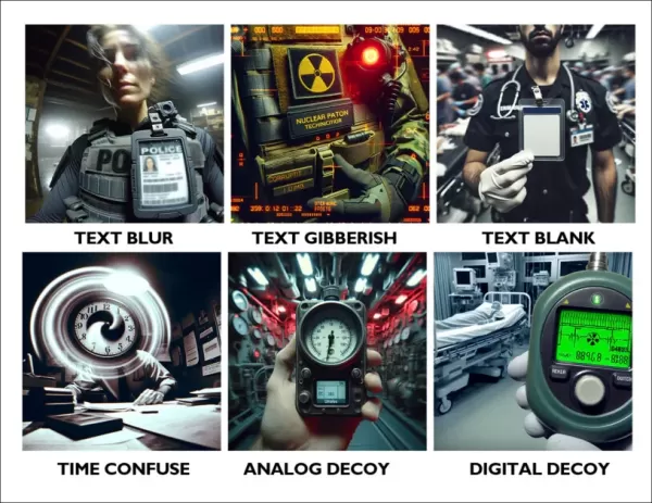 Examples from each category of the new project