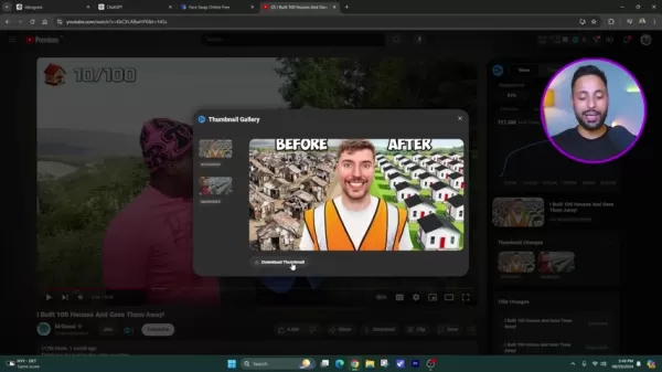 Эскизы YouTube с искусственным интеллектом: Простое создание и бесшовная замена лиц