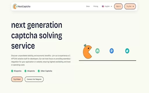 Online service for automated captcha solving - Chrome Extension