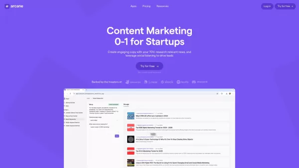 Arcane | Workflow Automation for Modern Marketers