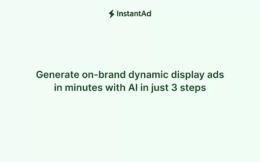 InstantAd - Chrome Extension