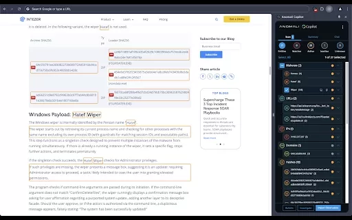 Anomali Copilot - Chrome Extension