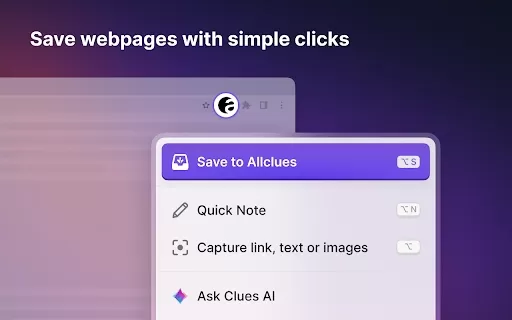 Allclues - Chrome Extension