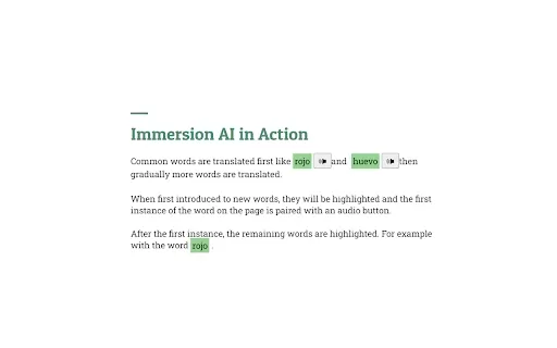 Immersion AI - Chrome Extension