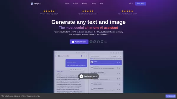 Viinyx AI Browser Assistant
