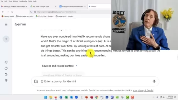 Image of a person writing a prompt
