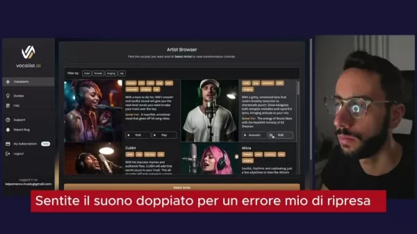 Vocalist.ai Artist Browser