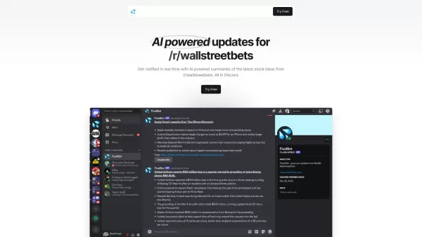Fluid - AI stock updates