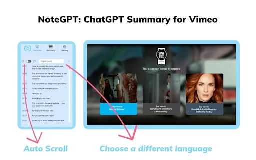 Vimeo Summary Generator Chrome Extension - Chrome Extension
