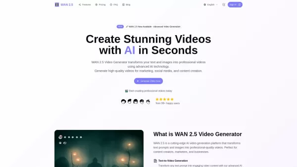 WAN 2.5 AI Video Generator