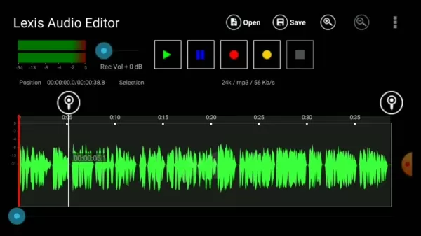 Eliminación de espacios en Lexis Audio Editor