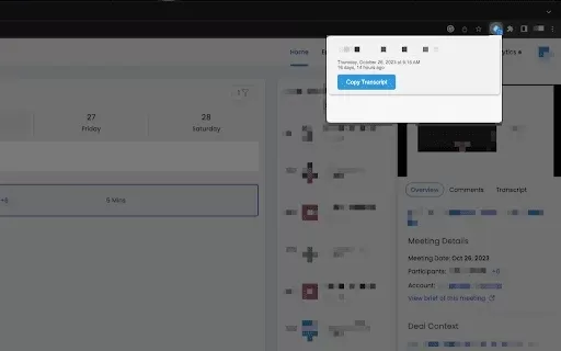 Transcript Helper for Chorus.ai