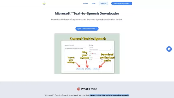 MS Text-to-Speech Downloader