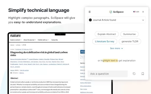 SciSpace - Chrome Extension