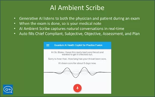 Generative AI Copilot and Ambient Scribe - Chrome Extension