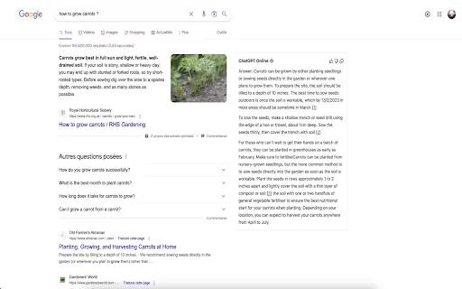 ChatGPT Online for Google - Chrome Extension