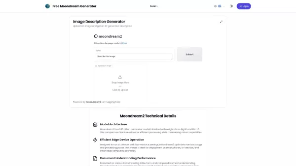 Free Moondream Generator